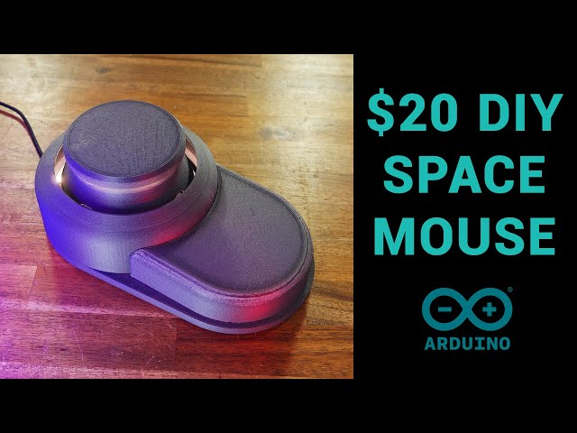 Making a cheap, open source 3D space mouse with Arduino and 3D printing