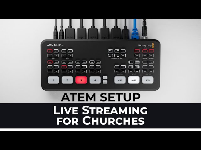 Setup the ATEM Mini Pro to Live Stream