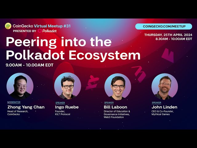 Peering into the Polkadot Ecosystem | CoinGecko Virtual Meetup #31