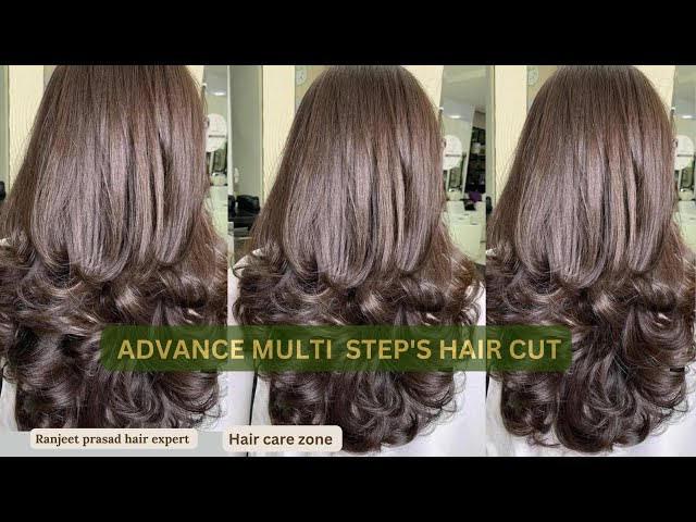 How to: advanced multi step hair cut/step with layer/tutorial/step by step/easy way step cutting