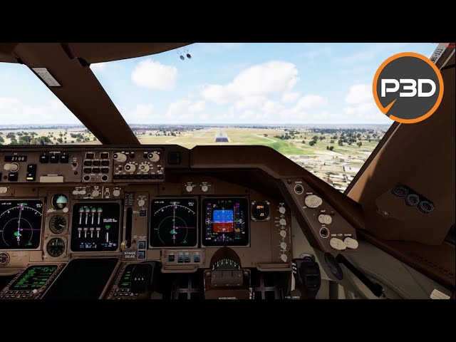 PMDG 747-400 | Prepar3D 5.4 | Randolph Air Force Base 32R