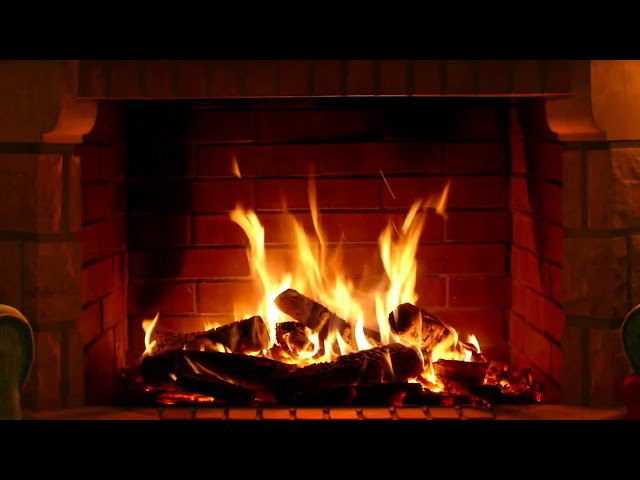 Relaxing Piano Music | Fire Place | Cozy House Atmosphere | Cat Purring