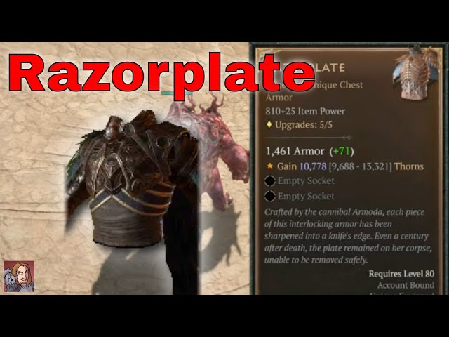 Diablo IV Unique Items - Razorplate (Armor)