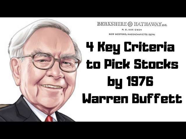 Buffett's Investing Criteria on How to Invest in Stocks