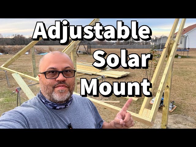 DIY Adjustable Solar Panel Ground Mount - Part 1