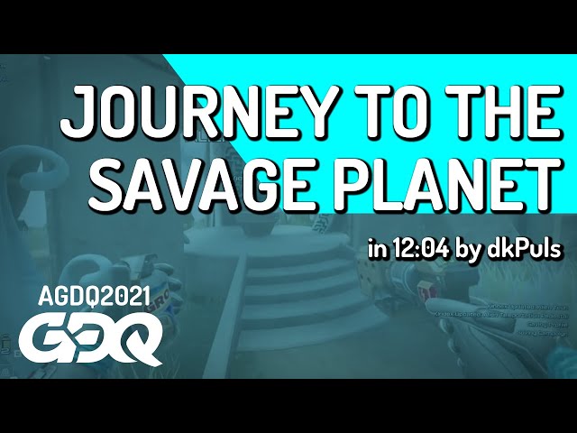 Journey to the Savage Planet by dkPuls in 12:04 - Awesome Games Done Quick 2021 Online