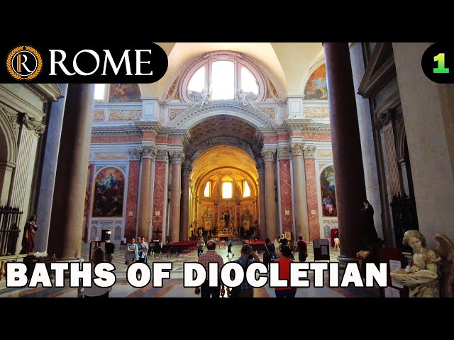Rome guided tour  ➧ Baths of Diocletian (1) - S. Maria degli Angeli e dei Martiri [4K Ultra HD]