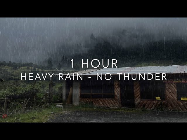 Heavy Rain No Thunder - Heavy rain without thunder - Rain Sounds for Sleep
