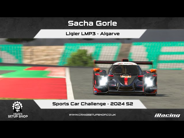 iRacing - 24S2 - Ligier LMP3 - Sports Car Challenge - Algarve - SG