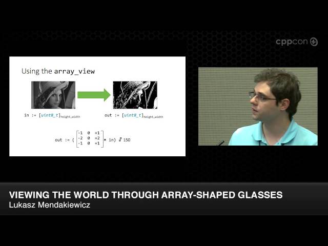 CppCon 2014: Łukasz Mendakiewicz "Viewing The World Through Array-Shaped Glasses"