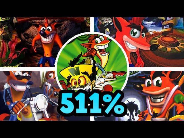 [World Record] Crash Bandicoot 511% Speedrun (1-3, Wrath of Cortex, and Twinsanity) in 9:00:31