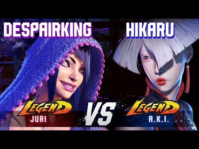 SF6 ▰ LONGZHU | DESPAIRKING (Juri) vs HIKARU (A.K.I.) ▰ High Level Gameplay
