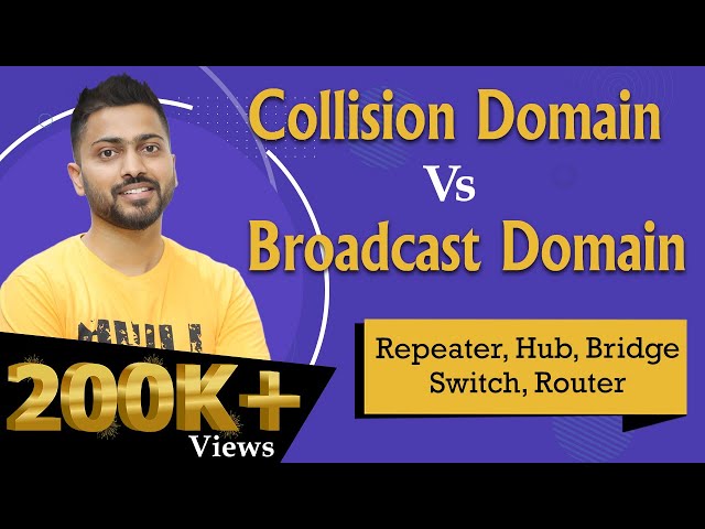 Lec-15: Collision Domain Vs. Broadcast Domain | Repeater, Hub, Bridge, Switch, Router | Networks