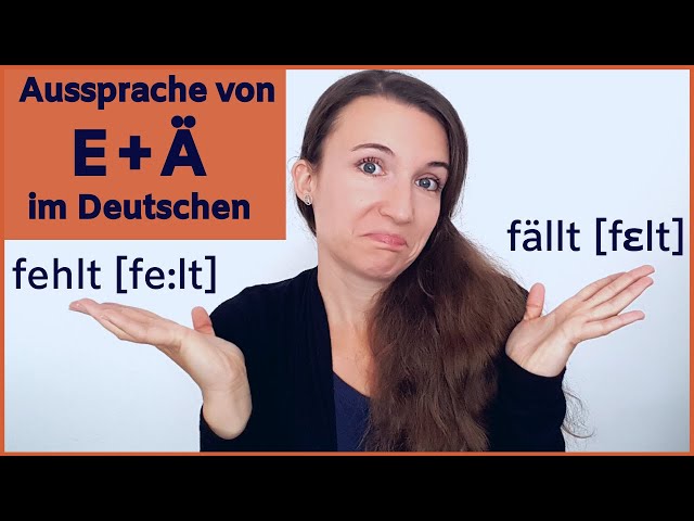 #3 Lektion 3, der Laut E versus Ä - Lange und kurze Vokale - Deutsche Aussprache verbessern