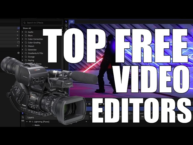 Top 3 Best FREE Video Editing Software 2017