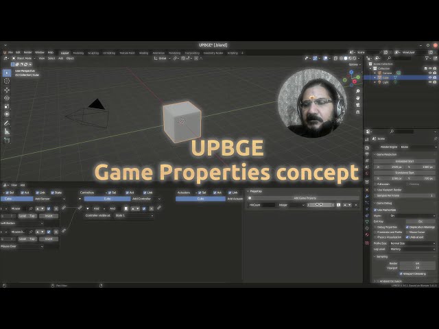 UPBGE Game Properties Concept