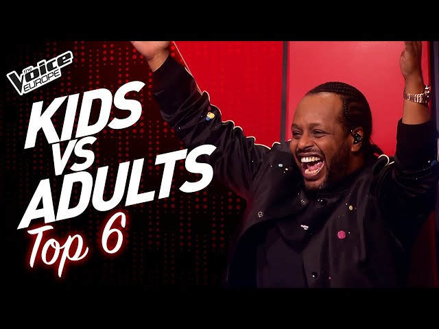 KIDS vs ADULTS singing the SAME SONG! Who did it best? | TOP 6