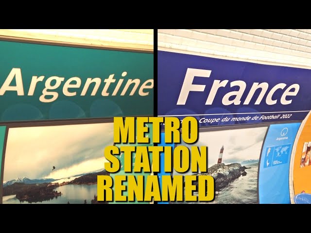 Paris Renames "Argentine"  Métro Station For World Cup Final