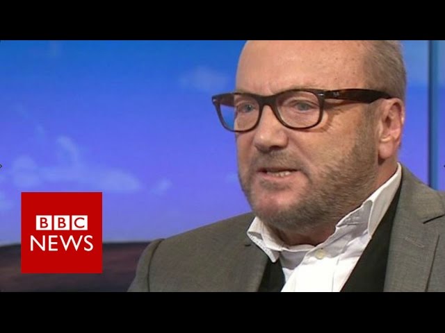 George Galloway annoyed by EU referendum questions in TV interview  - BBC News