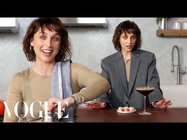 Emma Chamberlain Makes an Espresso Martini & Dessert | Vogue