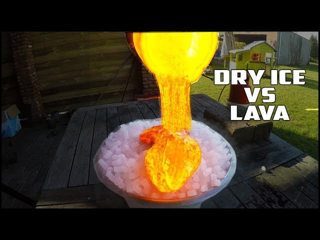 EXPERIMENT: LAVA vs DRY ICE!