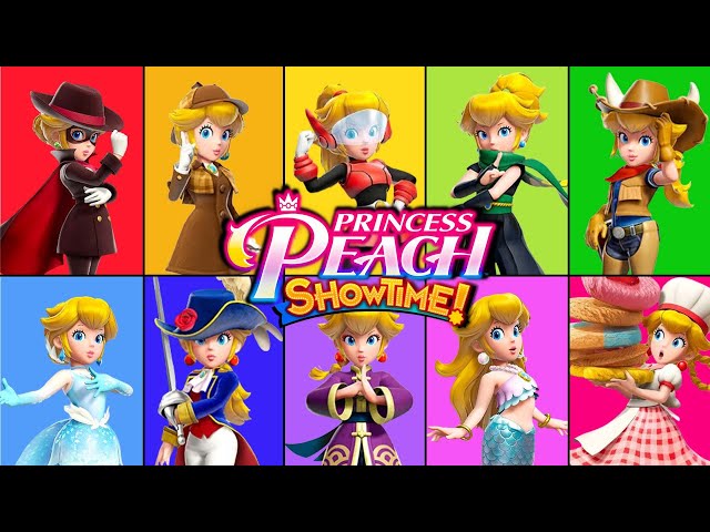 Princess Peach Showtime! All Powers and Characters game play nintendo switch