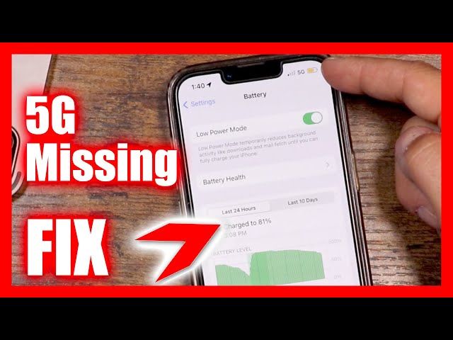 5G Missing On iPhone - 5G Not In iPhone Settings FIX