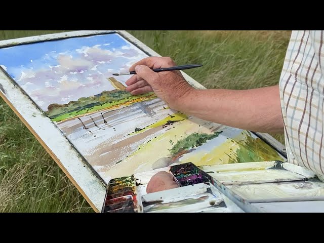 How to Paint in Watercolour | How to capture a bright and breezy day