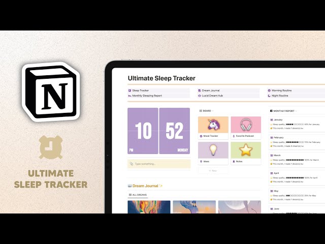 Optimize Your Sleep with the Ultimate Notion Sleep Tracker! 😴🌙