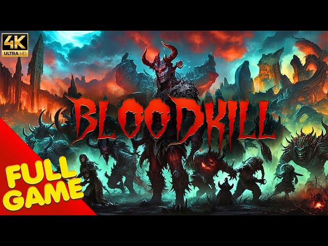 BLOODKILL Gameplay Walkthrough FULL GAME (4K Ultra HD) - No Commentary