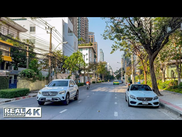 【4K】Walking around Soi Langsuan The Bangkok CBD’s Residential Oasis (2021)