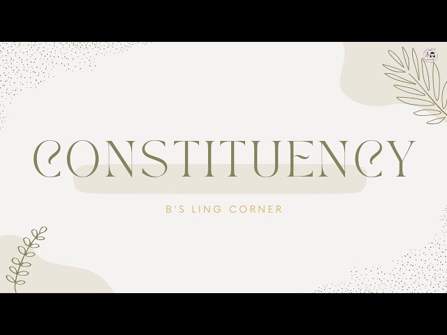 Constituency || Syntax || B's Ling Corner