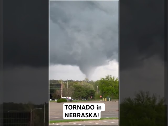 Tornado on the ground in Lincoln, Nebraska