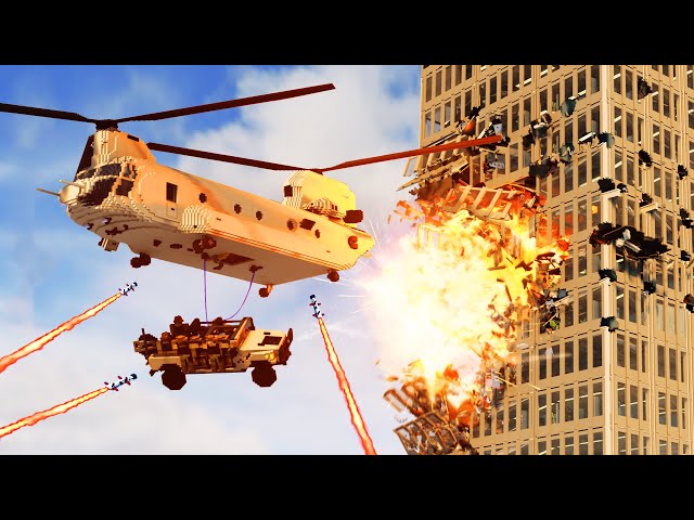 Realistic Helicopter Shootdowns & Crashes 24 😱 Teardown