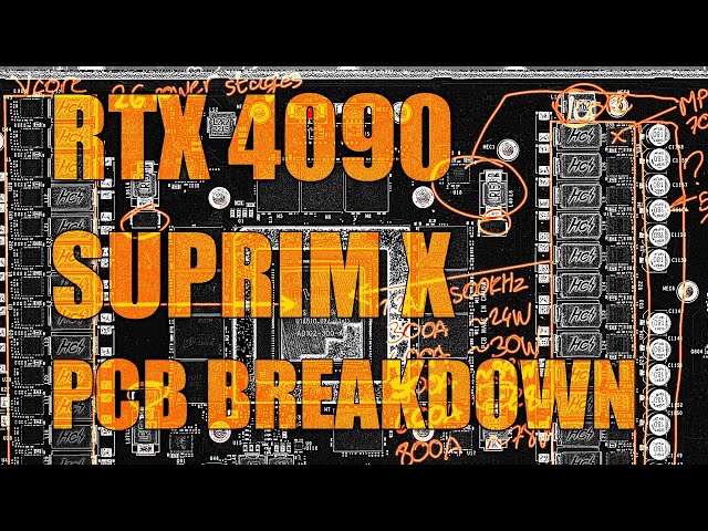 GPU PCB Breakdown: MSI RTX 4090 SUPRIM X