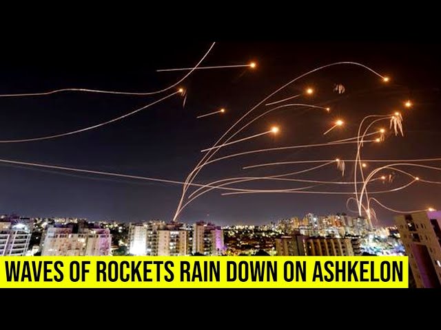 Iron Dome Shots down another Waves of rockets on Ashkelon.