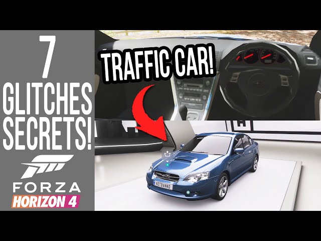 Forza Horizon 4 - 7 Secrets, Glitches & Easter Eggs! TRAFFIC CAR SHOWCASED!