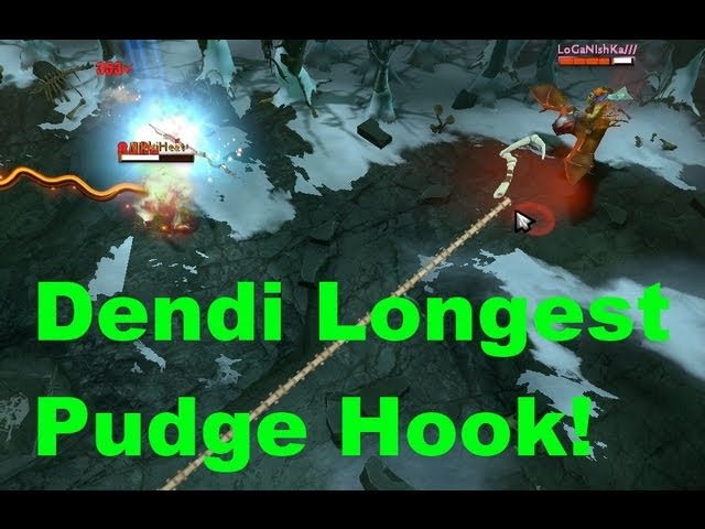 NaVi Dendi most epic longest Pudge Hook ever
