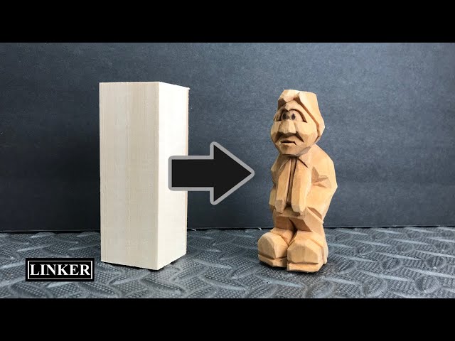 How to Carve a Little Man with Just a Knife -Full Tutorial