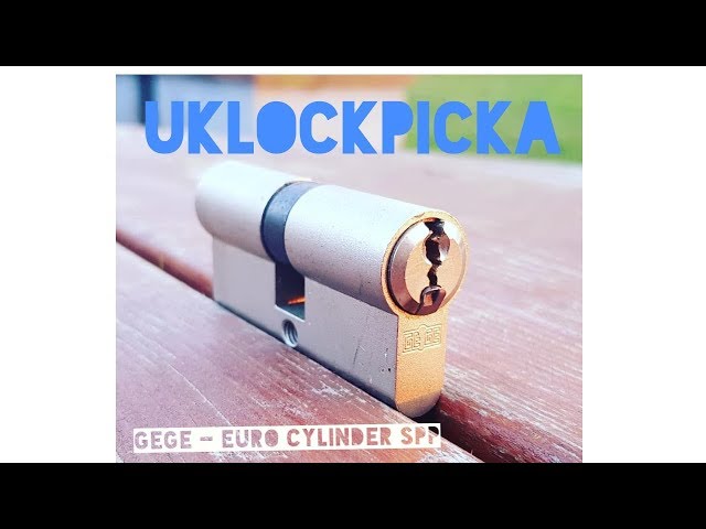 013- LOCKPICKING-   GeGe ans2 ....6 pin Euro cylinder lock picked