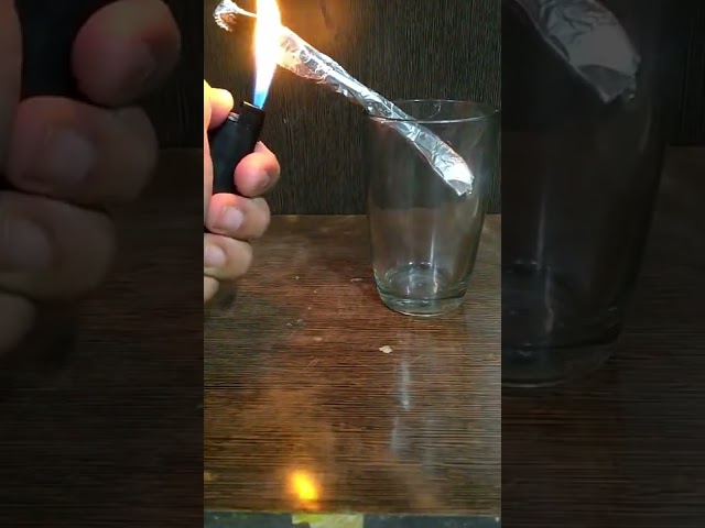 🔥 Crazy science Experiment with matchstick And Foil paper #shorts #experiment