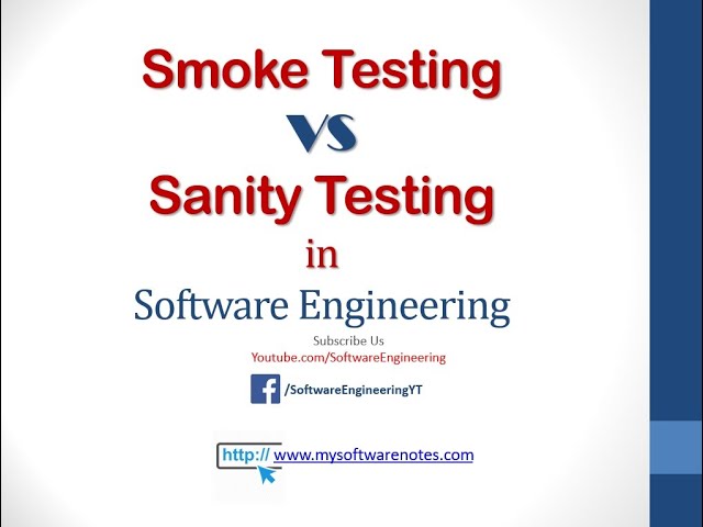 Smoke Testing vs Sanity Testing | Software Testing | Hindi/Urdu best tutorial
