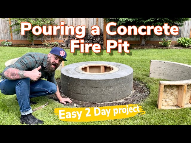 Making a Concrete Fire Pit the Right Way || Ultimate Fire Pit Build