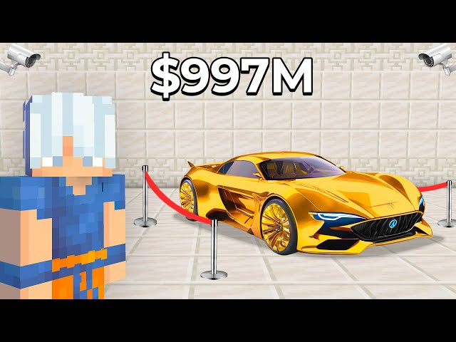 How I stole the MOST EXPENSIVE car in MINECRAFT