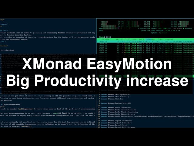 Xmonad EasyMotion Is a HUGE Productivity Increase!