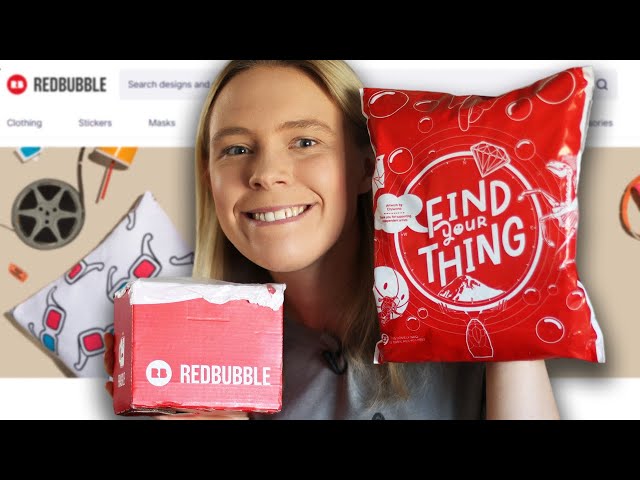 The HONEST TRUTH About RedBubble! Reviewing & Unboxing RedBubble Products
