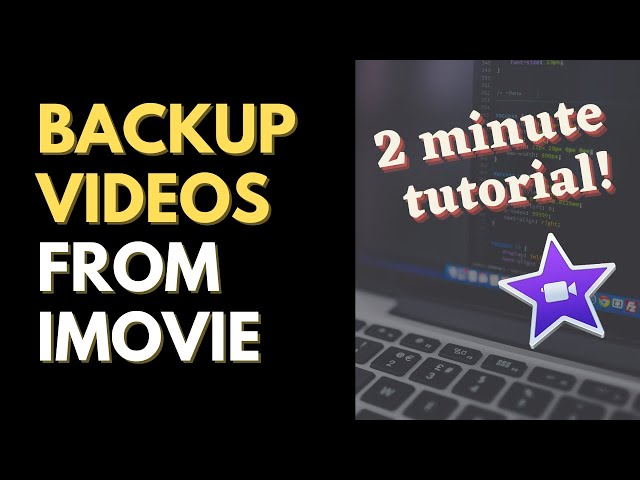 How to Back up iMovie Project to External Hard Drive on Mac
