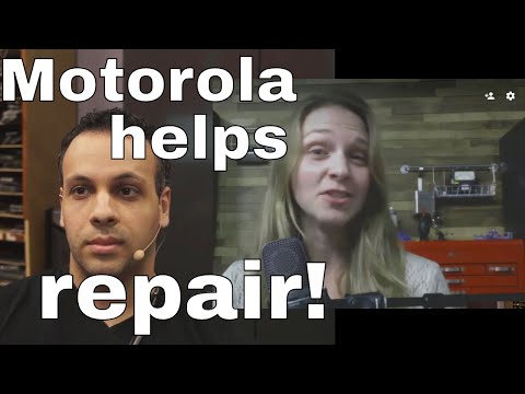 Motorola sells parts to customers to repair their phones.