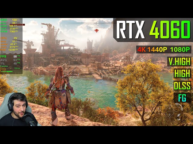 RTX 4060 - Horizon Forbidden West