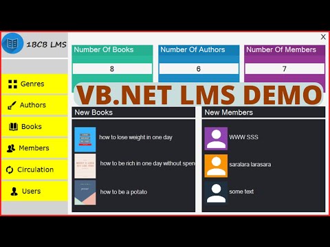 Library Management System Project In VB.Net
